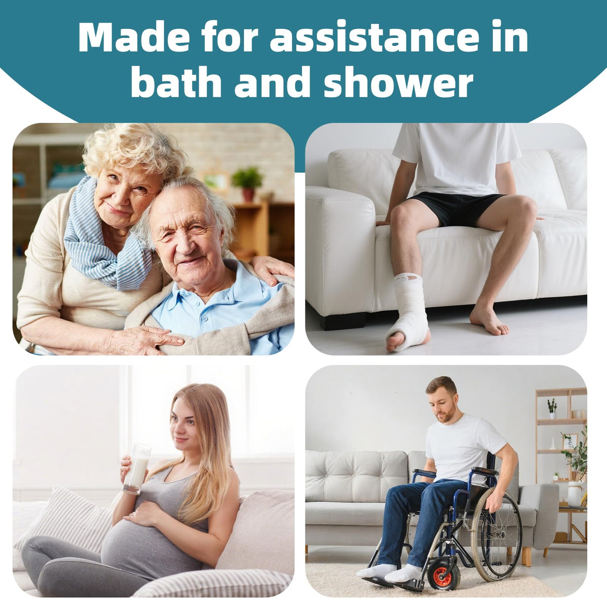 Swivel Shower Chair with Arms and Back, Heavy Duty Shower Seat for Inside Shower Stall and Bathtub, Height Adjustable Safety Bath Seat for Elderly