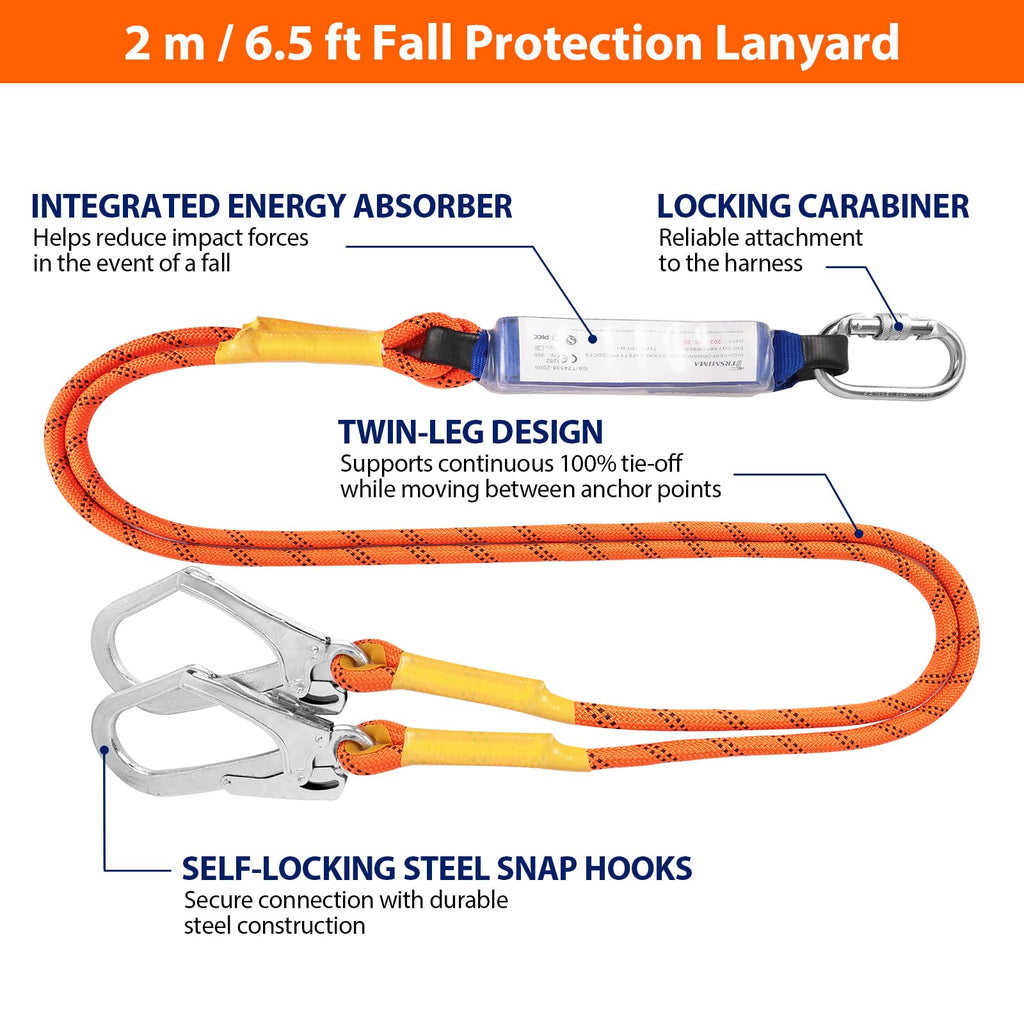 Safety Harness Fall Protection Kit: Full Body Roofing harnesses