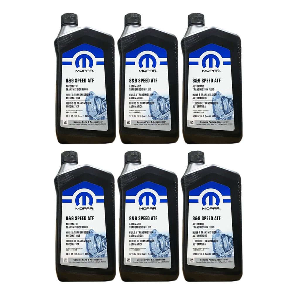 Mopar Chrysler Dodge Jeep Ram 8 and 9 Speed Automatic Transmission Fluid New Case of 6
