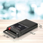 QFX Portable Shoebox Cassette Tape Player Recorder, RETRO-39BT