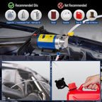 Oil Extractor Pump 12V 100W, Ultra-Quiet Fluid Transfer Pump for Engine Oil