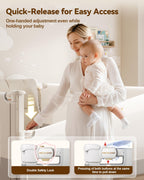 3 Piece Bed Rails for King Size Bed, No-Drill Needed Baby Bed Rail Guard
