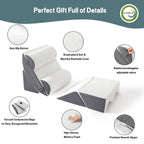 6pcs Orthopedic Bed Wedge Pillow Set for Sleeping, Post Surgery Foam for Body, Back and Leg Pain Relief Comfortable & Adjustable Support Pillows-Anti