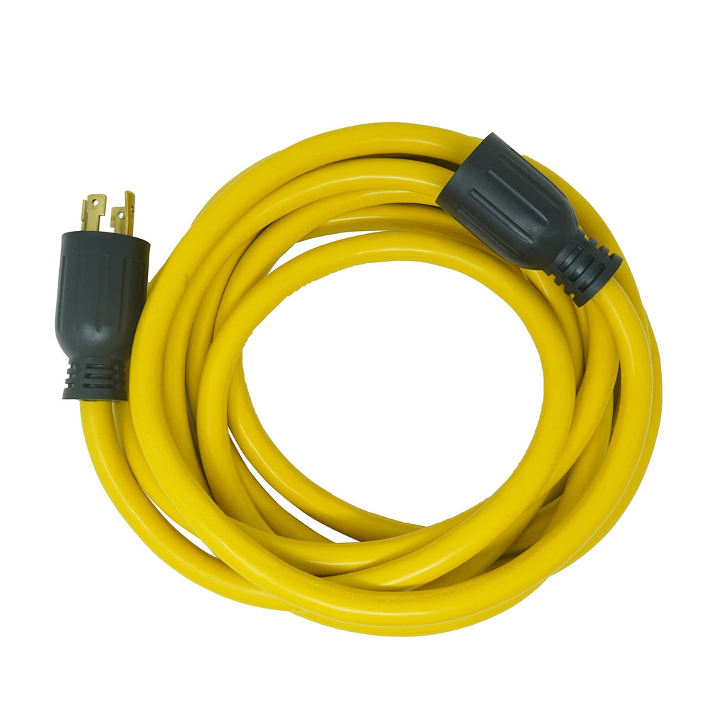 Southwire Generator Cord - 10-Gauge Heavy Duty Electrical Power Cable with L14-30 Locking Plug & Receptacle - Dual Voltage 125V/250V - Molded