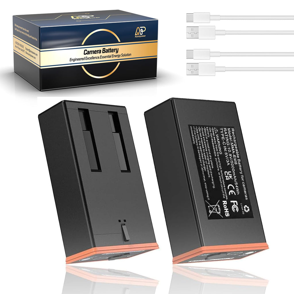 2 Pack 5Ah Rechargeable Lithium Battery Compatible with Moultrie Edge Cellular Trail Camera(Edge, Edge PRO, Edge 2, Edge 2 PRO, Edge 3, Edge 3 PRO)