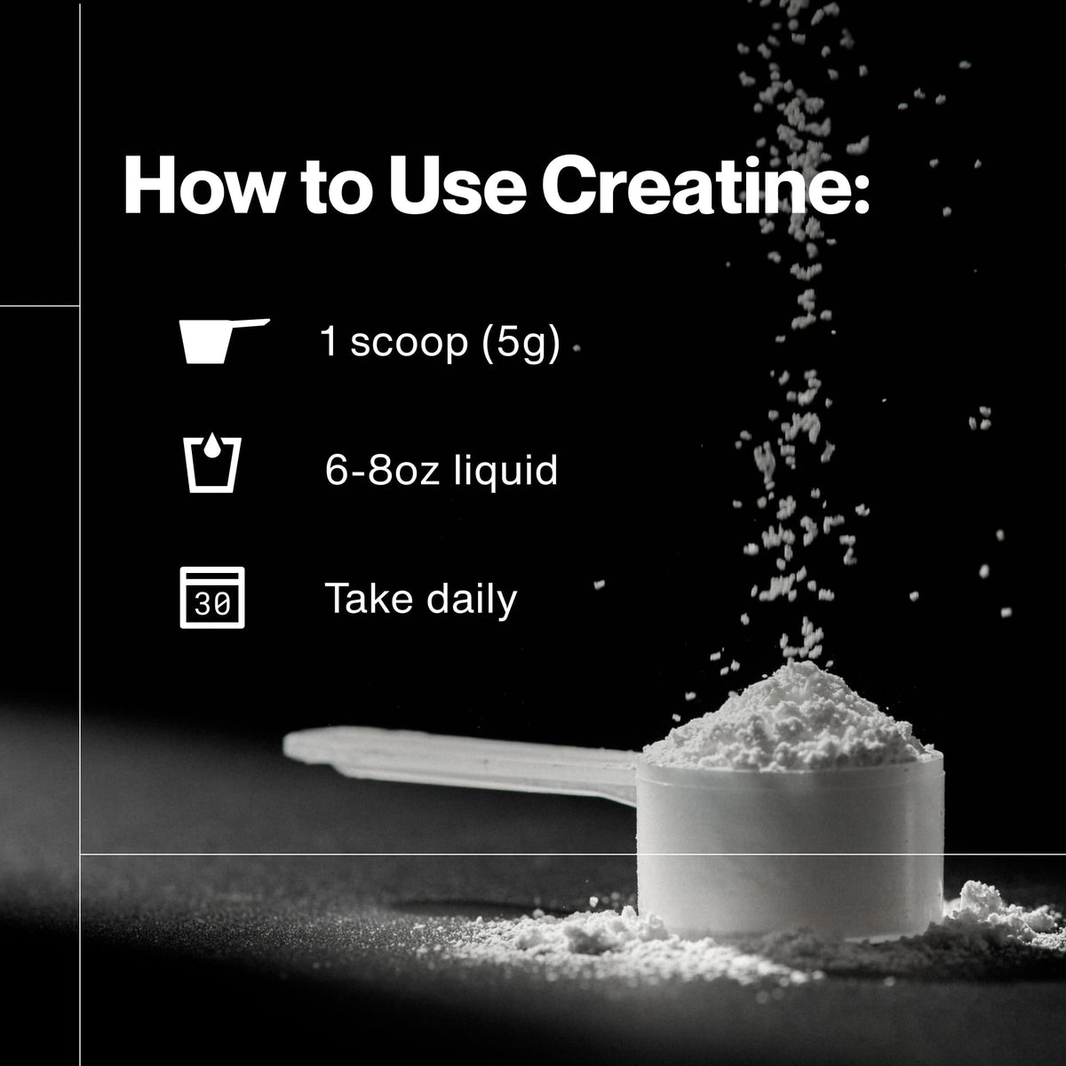Momentous Creatine Monohydrate Powder, 5g per Serving, Unflavored