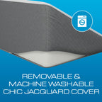 Kolbs Bed Wedge Pillow for Sleep Apnea, FSA Eligible Acid Reflux, and Back Pain Relief, with Chic Jacquard Cover - Headboard Wedges for Sleeping