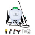 REALWORK 4-Gallon Backpack Sprayer with Padded Shoulder Strap for Pests & Weeds, Watering Garden, and Spraying Plants, in Translucent White