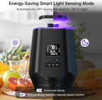 Fruit Fly Traps for Indoors, Smart Fly Trap Indoor Bug Zapper Gnat Traps for House Indoor with Temperature and Humidity Sensor, 10PCS Sticky Boards