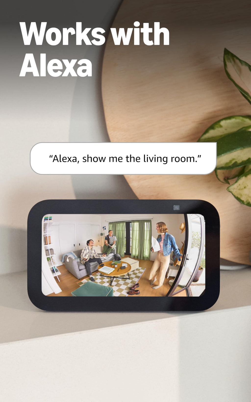 Ring Pan-Tilt Indoor Cam — See all around your home or business with 360° pan coverage, HD video, plus Two-Way Talk (2024 release), White