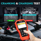 Car Battery Tester 6V 12V 24V VDIAGTOOL BT500, 5-3000 CCA Battery Load Tester, Starter Alternator Tester Automotive Charging Cranking System Analyzer