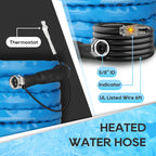 RVGUARD Heated Water Hose 25FT, -20 ℉ Freeze Protection for RV/Home/Garden