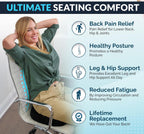 ComfiLife Doctor Recommended Seat Cushion - Premium Gel & Memory Foam Office Chair, Car Seat, Lifting Cushion - Chair Cushions for Back & Sciatica