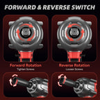 1/2" Cordless Impact Wrench 1107Ft-lbs(1500N.m) with 21V 2 Battery