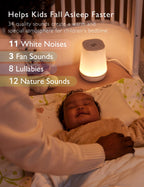 Momcozy Smart Baby Sound Machine with Night Light, White Noise Machine