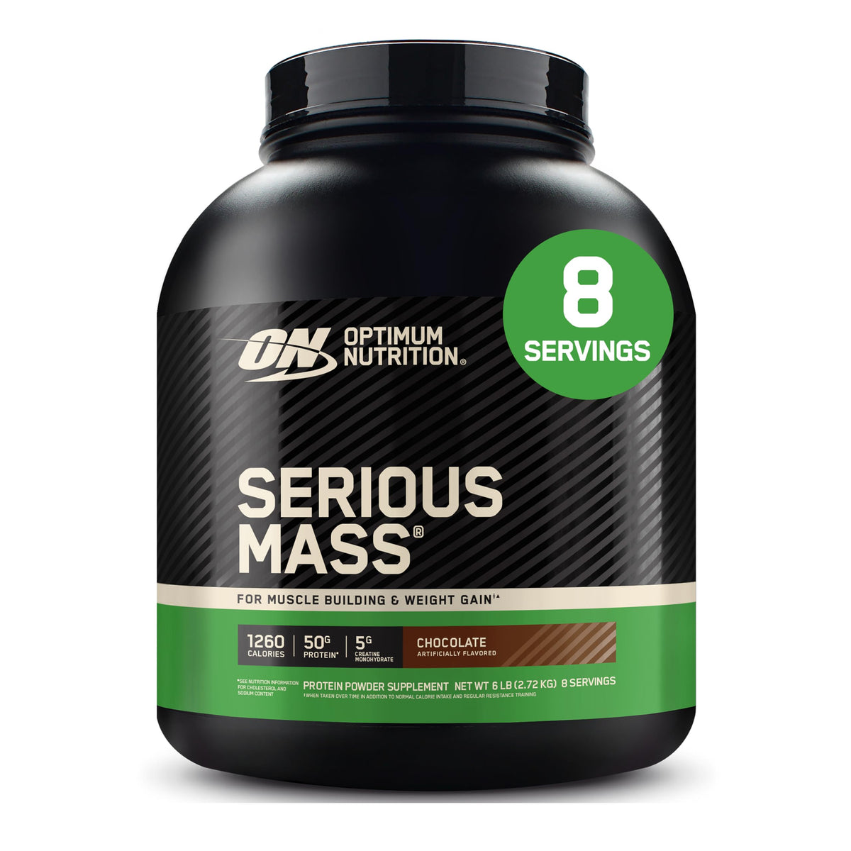 Optimum Nutrition Serious Mass Weight Gainer Protein Powder, Chocolate, 6LB