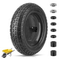 TICONN 4.80/4.00-8 Tire, 14.5" Flat Free Wheelbarrow Tire and Wheel