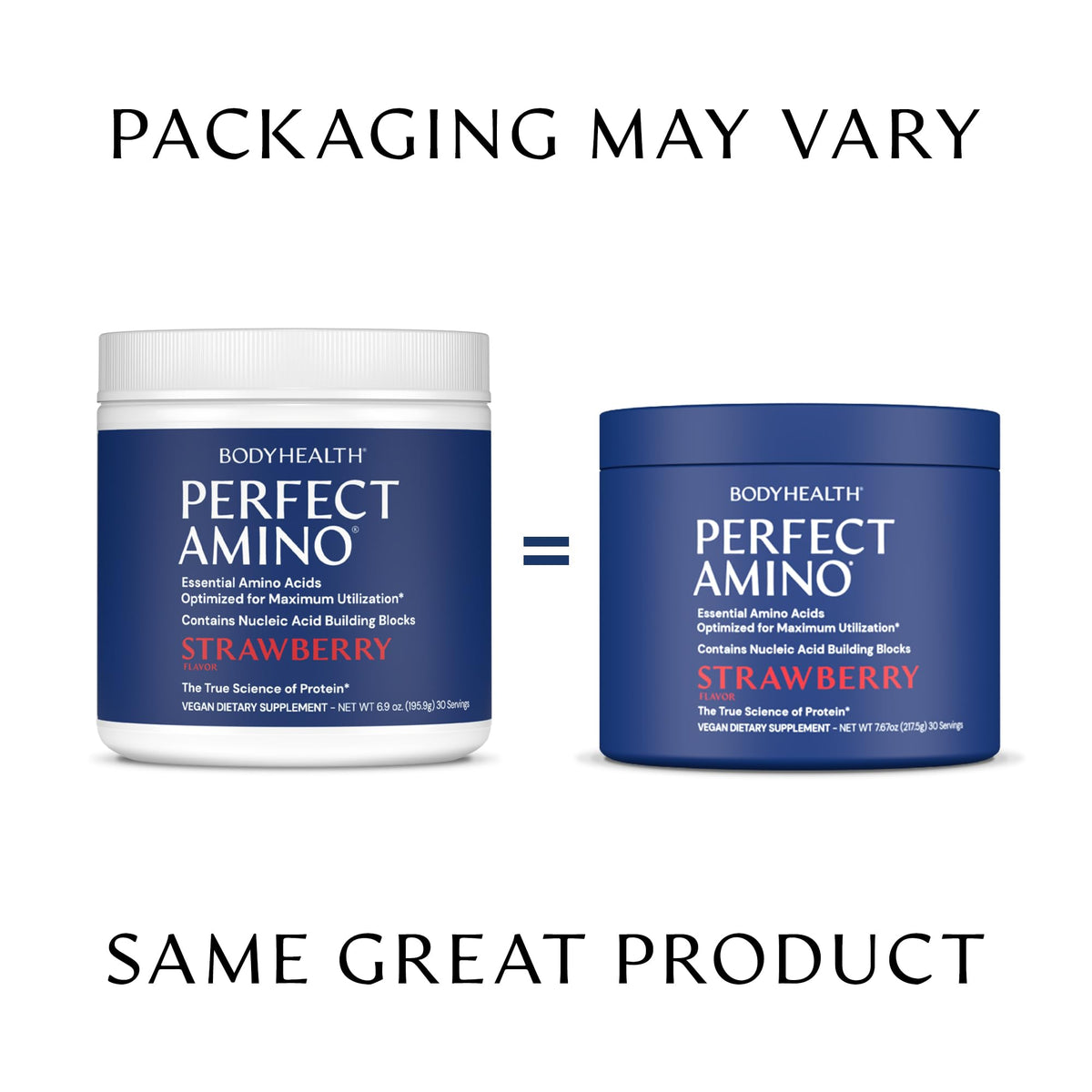 BodyHealth PerfectAmino Powder - BCAA and EAA Powder for Pre and Post Workout - Amino Acid Energy Drink for Men and Women to Support Lean Muscle and