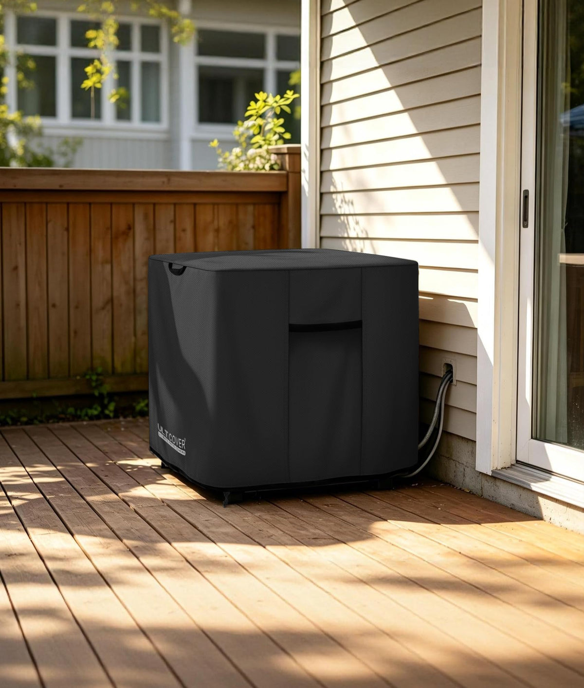 ULTCOVER Waterproof Air Conditioner Cover 30W x 30D x 32H in, Black