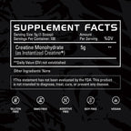 Gains in Bulk Instantized Creatine Monohydrate, Unflavored, 100 Servings