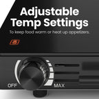 Chefman Electric Warming Tray with Adjustable Temperature Control, Perfect For Buffets, Restaurants, Parties, Events, and Home Dinners, Large 21” x