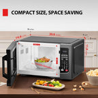 TOSHIBA Countertop Microwave Oven, 1.2 Cu.Ft, 1000W, Black