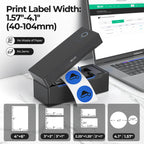 Nelko Bluetooth Thermal Shipping Label Printer, 4x6 Thermal Label Printer