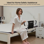 Double Bed Rail for Elderly Adults Safety, Adjustable Bed Assist Rail, Dual Side Bed Rail for Seniors Safety, Under Mattress Bed Guard Rail for Fall