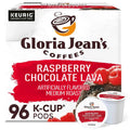 Gloria Jean's Raspberry Chocolate Lava Medium Roast K-Cup Coffee Pods, 96 Count - Keurig Compatible