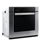 30 in. 5 cu. ft. Single Electric Wall Oven With True European Convection And Self Cleaning In Stainless Steel
