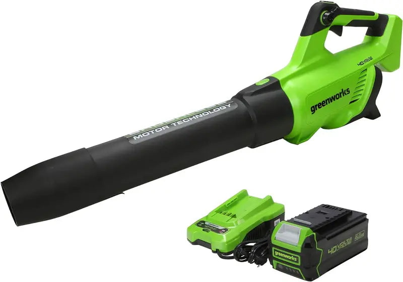 Greenworks 40V Cordless Brushless Axial Leaf Blower, 130 MPH, 550 CFM, 75+ Compatible Tools