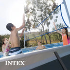 INTEX Ultra XTR Above Ground Pool 24ft x 12ft x 52in With 2 Floating Recliners And Mega Chill II Cooler