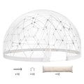 KFFKFF Outdoor Dome Tent, 9.5 Ft Clear PVC - GB-DOME-9.5