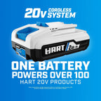 HART 20V Cordless Stick Vacuum Kit With 4.0Ah Lithium-Ion Battery