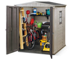 Keter Resin Outdoor Storage Shed, 8 x 11 Foot, 550 Cu. Ft., Taupe