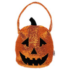 Sequin Pumpkin Trick-or-Treat Bag, Orange, 16.5", Halloween by Way To Celebrate