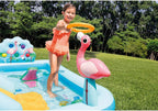 Inflatable Jungle Adventure Play Center 96 x 78 x 28 Inches - Kiddie Pool Ages 2 And Up