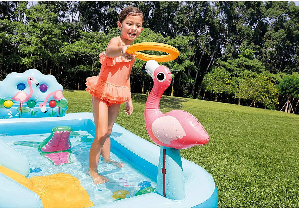 Inflatable Jungle Adventure Play Center 96 x 78 x 28 Inches - Kiddie Pool Ages 2 And Up