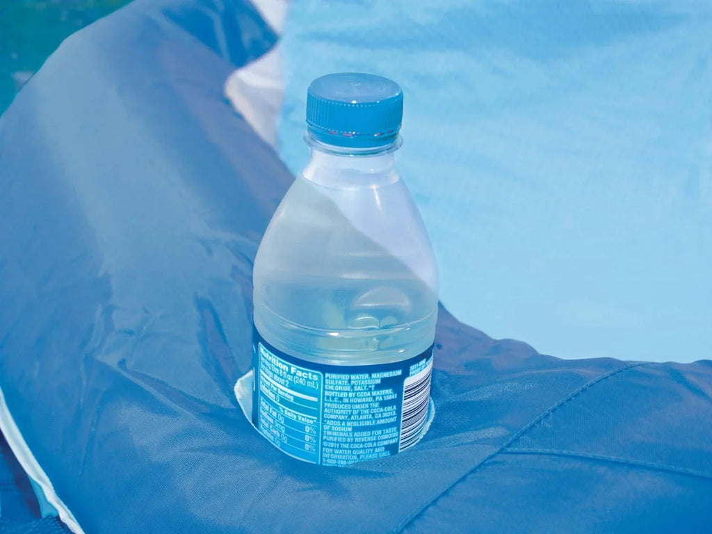 Kelsyus Floating Pool Lounger Inflatable Chair With Cup Holder Blue 2 Pack - 80014