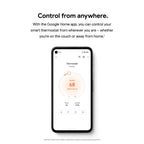 Google Nest Thermostat - Smart Programmable Wi-Fi GA01334-US - Snow