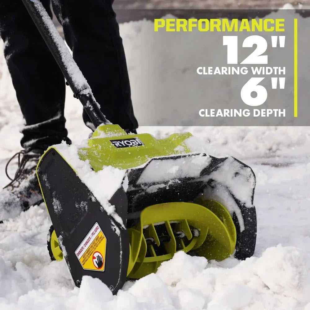 RYOBI 40V 12" Wheeled Snow Shovel Kit