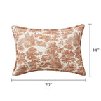 My Texas House Halloween Forest Toile Rust Oblong Decorative Pillow, 14" x 20"