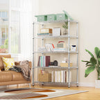 M MZG 1750 LBS Storage Shelves 5-Tier Utility Shelving Unit Steel Organizer Wire Rack for Home,Kitchen,Office,Garage, Capacity 17.7" D x 47.2" W x