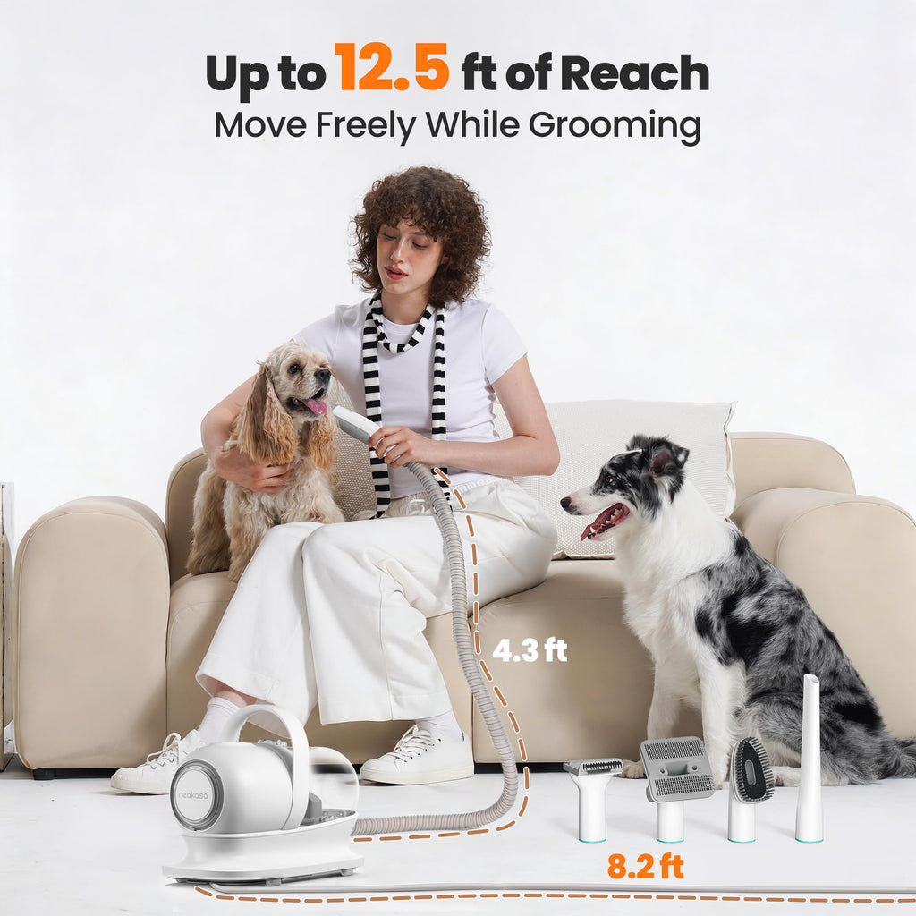Neakasa P1 Pro Dog Grooming Vacuum, 6-in-1 Kit, 2-Year Protection Plan