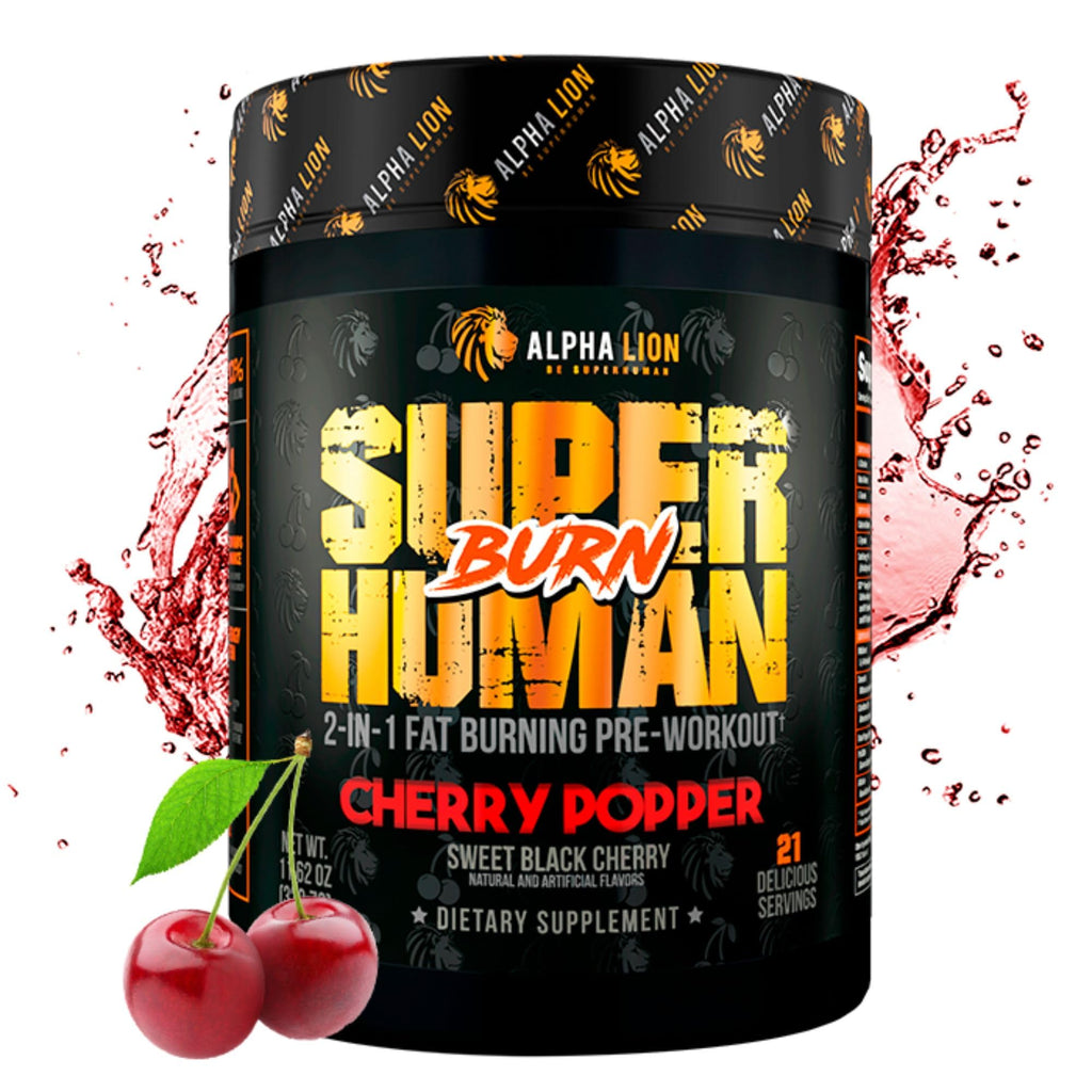 ALPHA LION Superhuman Burn – 2 in 1 Metabolism Booster Pre Workout and Thermogenic Fat Burner for Men – Appetite Suppressant and Weight Loss