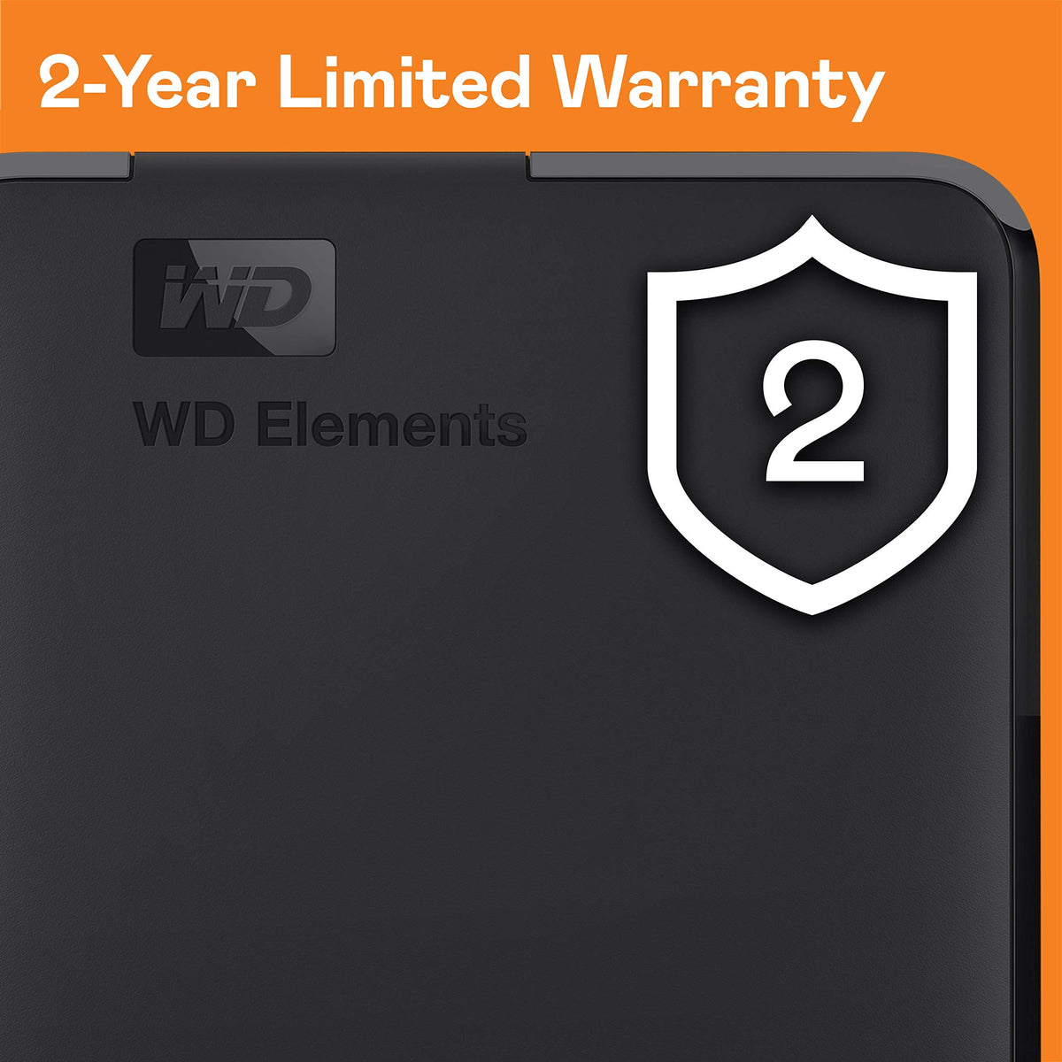 WD 2TB Elements Portable External Hard Drive for Windows, USB 3.2 Gen 1/USB 3.0 for PC & Mac, Plug and Play Ready - WDBU6Y0020BBK-WESN