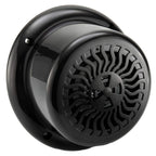 RecPro 2 Pack RV Flush Mount Speakers | 5.25" Black | Blue LED