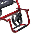 Duet Rollator/Transport Chair Burgundy, 26 L x 25-1/2 W x 37 H, 8 (Wheel), 300 lb