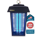 Flowtron Electric Bug Zapper, 1 Acre Outdoor, 40W UV, 5600V Zap, Black