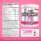EHP Labs OxyShred Pre Workout Powder - Preworkout Powder with L Glutamine & Acetyl L Carnitine, Energy Boost Drink - Cosmic Blast, 60 Servings